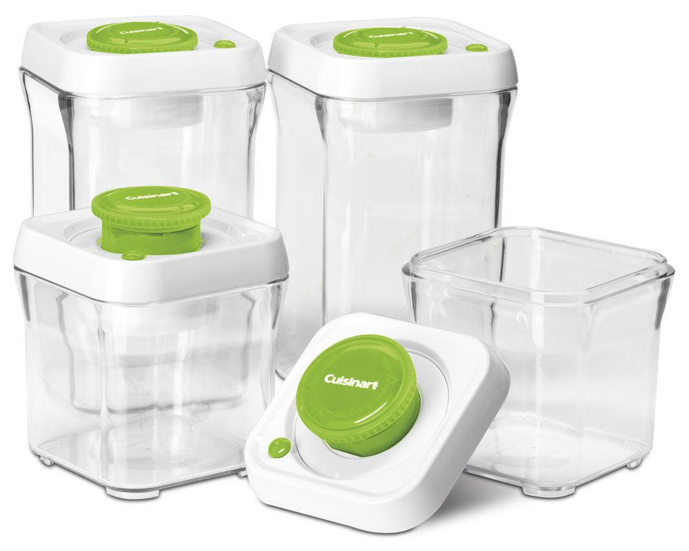Cuisinart Fresh Edge VacuumSeal 8 Container Food Storage Set & Reviews